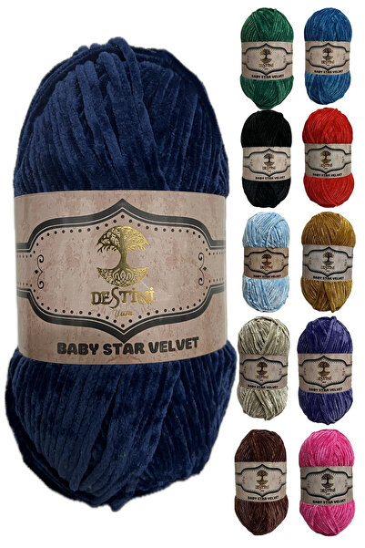 destini İnce Kadife Ip 100 gr 200 Metre Amigurumi El Örgü Ipi Battaniye (LÜTFEN AÇIKLAMAYI OKUYUNUZ)