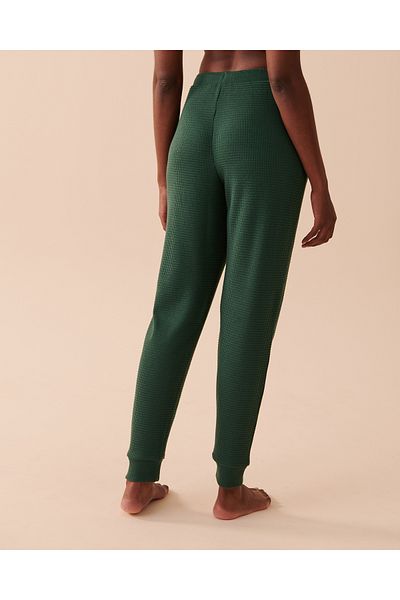 La Vie en Rose Waffle Knit Jogger Pants