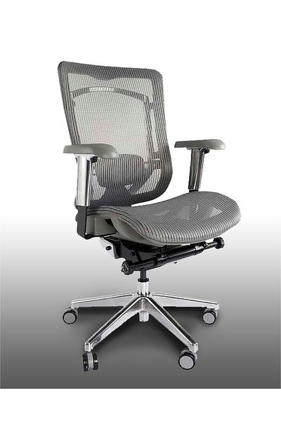 Mahmayi Silla Ergonomic Mesh Office Chair - Adjustable, Durable, and Stylish (Grey)