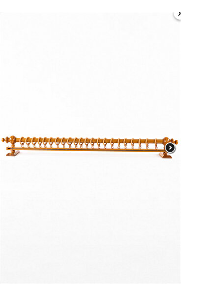 Rustic House Meşe Tek Raylı Ahşap Rustik Perde Askısı ve Alüminyum Rustik Bor...