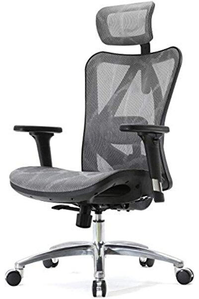 Mahmayi SIHOO M57 Ergonomic Office Chair - 3D Armrests, Breathable Mesh, Adjustable Lumbar Support (Gray)