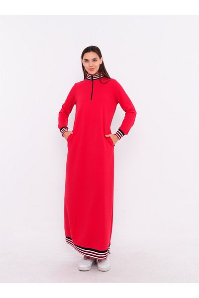 Bwest Coral Sweat Dress - Collar Detail - 71003.042