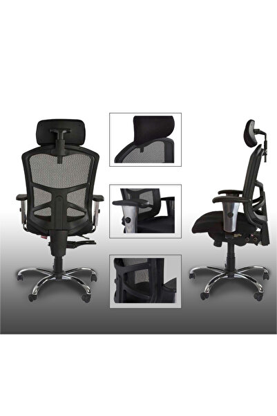 Mahmayi Cadeira 90804 Ergonomic Mesh High Back Chair - Breathable Comfort for Modern Offices