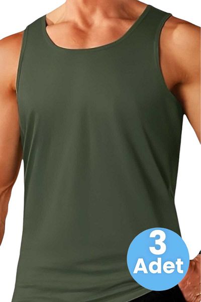 Uniquetrenders Ανδρικό βαμβακερό εσώρουχο 3'li Athlete Soldier Singlet Soldier