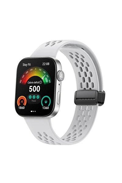 UnDePlus Huawei Watch Fit 4/fit 4 Pro/fit 3 Kordon Silikon Delikli Magnet Strap (FİT/FİT 2 UYUMLU DEĞİLDİR)