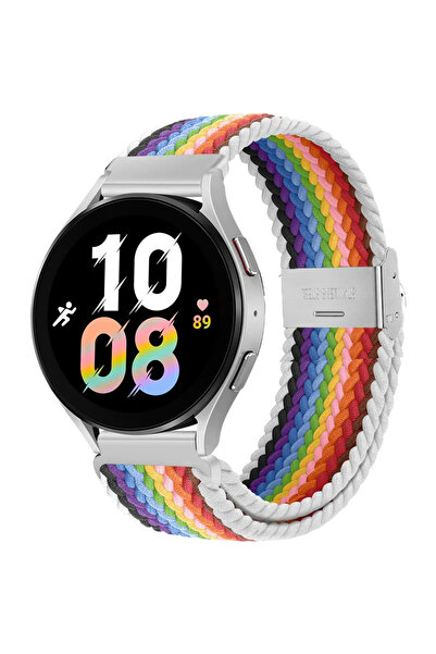 UnDePlus Huawei Watch GT 6/5/4 41mm -GT 5 Pro 42mm Üniversal Akıllı Saat 18mm Kordon Metal Klipsli Flexi Örgü