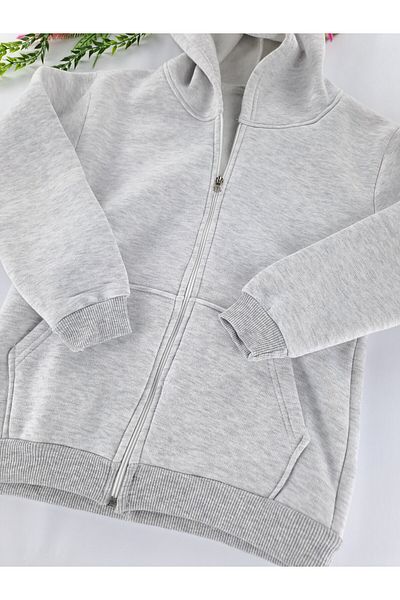 Butik Hanorac cu fermoar pentru fete/băieți, cu 3 fire, calitate premium