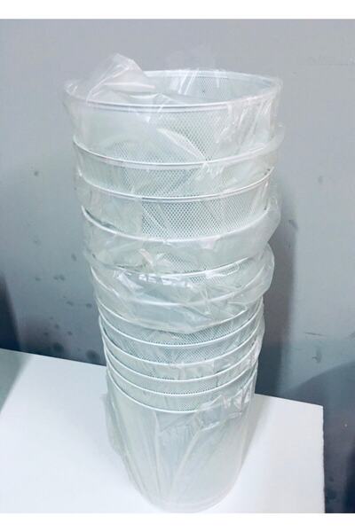 REYKA HİJYEN File Delikli Çöp Kovası Beyaz 12 Adet / Ofis Masa Altı