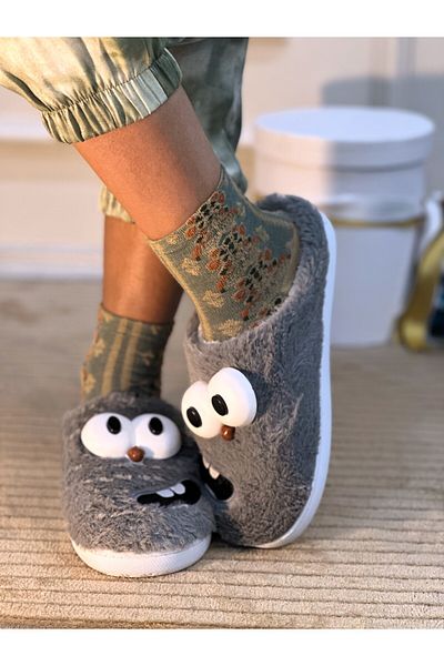 CARLA BELLA 3D Cartoon Slippers Animal Figured Slippers Παντόφλες για το σπίτι Λούτρινες παντόφλες για το σπίτι