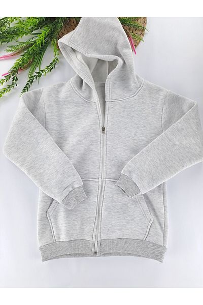 Butik Hanorac cu fermoar pentru fete/băieți, cu 3 fire, calitate premium