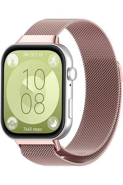 UnDePlus Huawei Watch Fit 4/fit 4 Pro/fit 3 حزام ميلانو حلقة معدنية (غير متوافق مع FIT/FIT2)