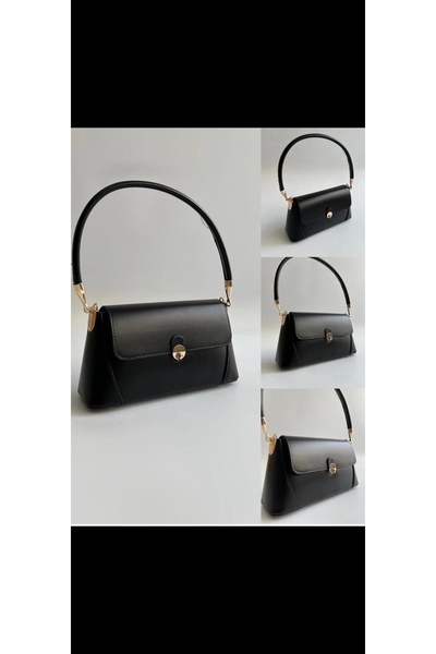 Golden Women Baguette Retro Hand and Shoulder Bag