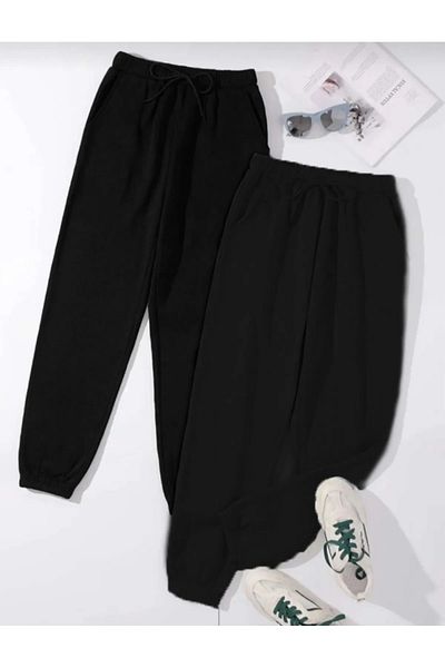 SBCSPORT COPY Unisex Black Jogger Φούτερ Σετ 2 τεμαχίων