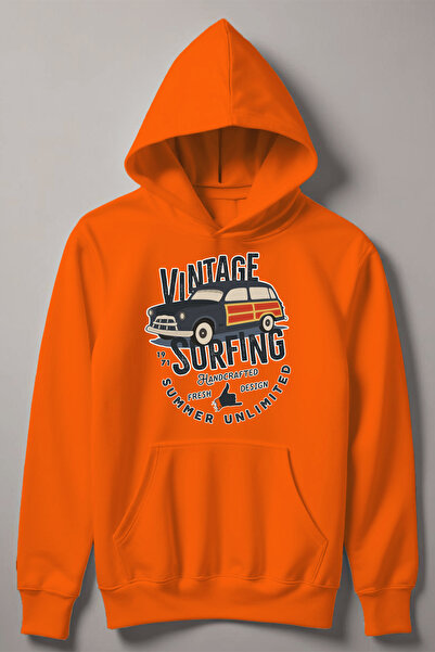 MYADA Neograničena Štampano Vintage dječja majica za surfovanje - sa kapuljač...