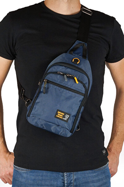 İMAKS Багатофункціональна водонепроникна сумка через плече з навушниками, унісекс, синя 4980