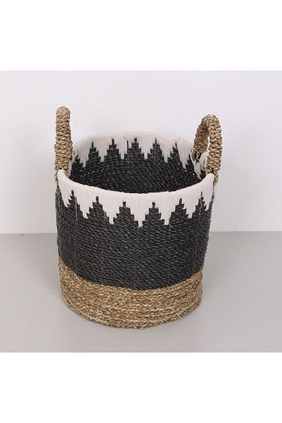 Mylamp 31x30x38 cm Coș de fântână lucrat manual din fibre de banană M