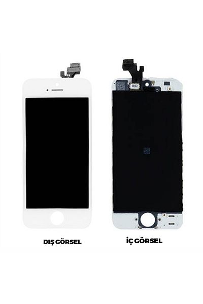 Nettech Teknonet iPhone 5 Compatible Aa Quality Lcd Touch Slatted - White