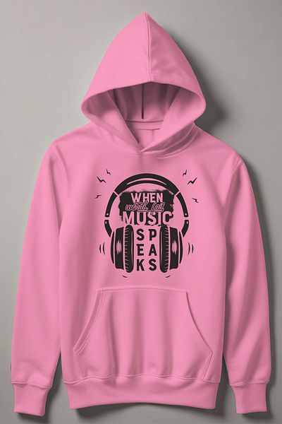 MYADA Детски суичър с качулка When World All Music 13778