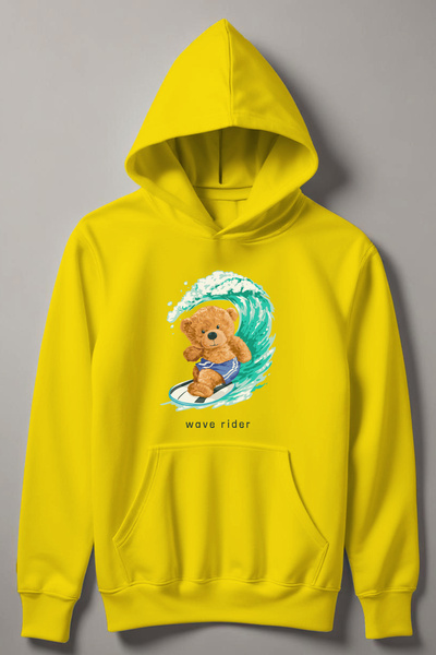 MYADA Surfer Bear Štampano Dječja majica sa kapuljačom 12720