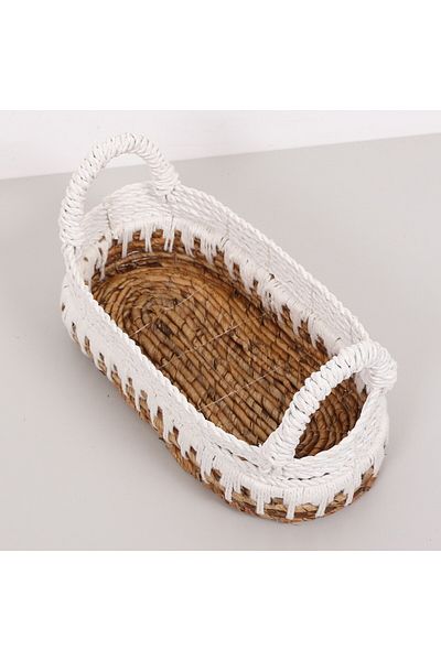 Mylamp Κάτω από το υπόγειο 35x16x16 εκ. Φυσικό Χειροποίητο Οβάλ Καλάθι Abaka