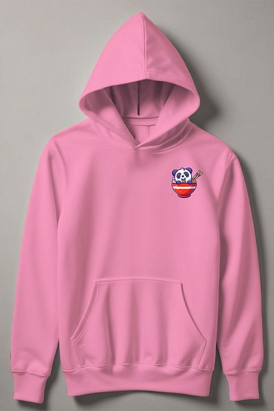 MYADA Hanorac pentru copii cu glugă cu imprimeu panda de buzunar cu design special 12406
