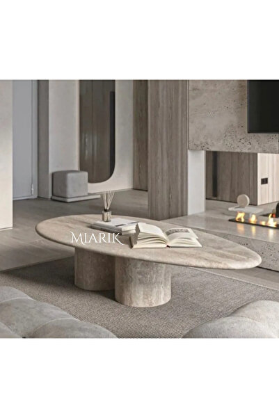 MIARIK DESIGN 2 Silindir Ayaklı Damla Tablalı Orta Sehpa