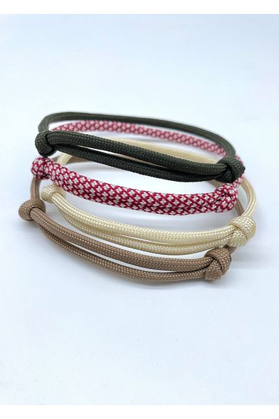 Concept HuBuTU 4-Piece Minimal Men's Thick Paracord Rope Bracelet