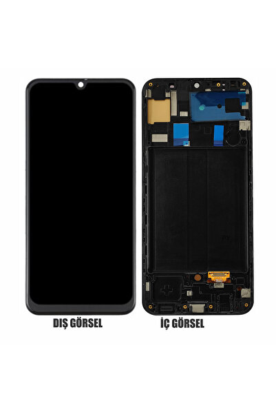 Samsung Teknonet Samsung Galaxy A50 Uyumlu Oled Lcd+Dokunmatik+Çıtalı - Siyah
