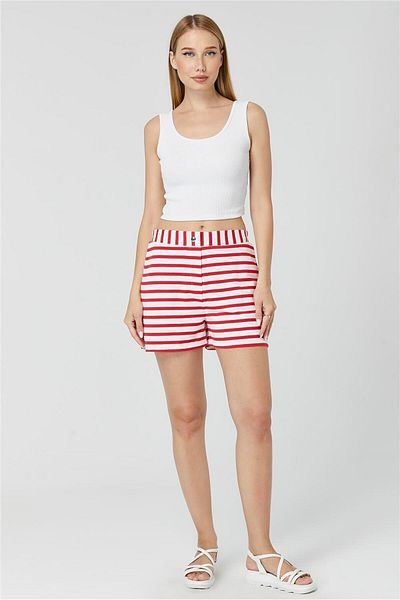 HomeStore Gestreifte Jersey-Shorts