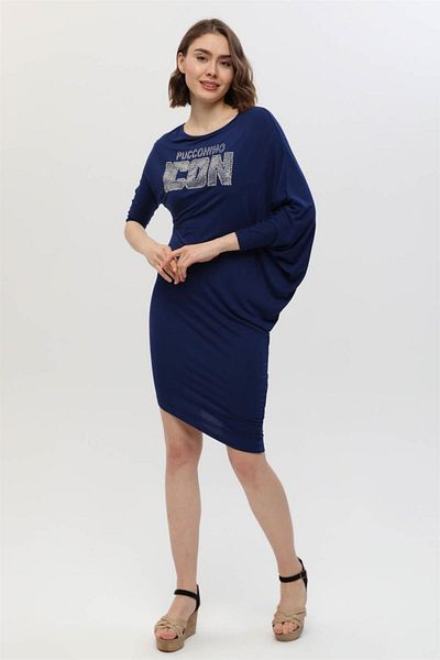 HomeStore Dress*puccohino Icon*stone Print - Indigo