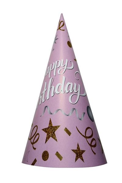 CANSIN 8 ΤΕΜΑΧΙΑ HAPPY BIRTHDAY ΡΟΖ ΚΑΠΕΛΟ