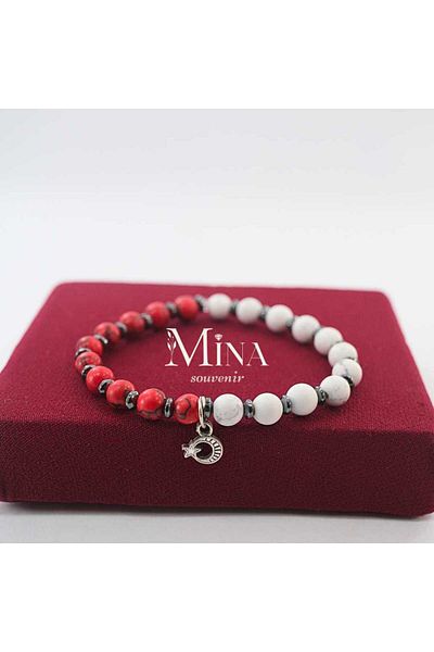 Mina Souvenir Turkish Flag Red White Silver Flag with Accessories Turkish Flag Bracelet Types 3
