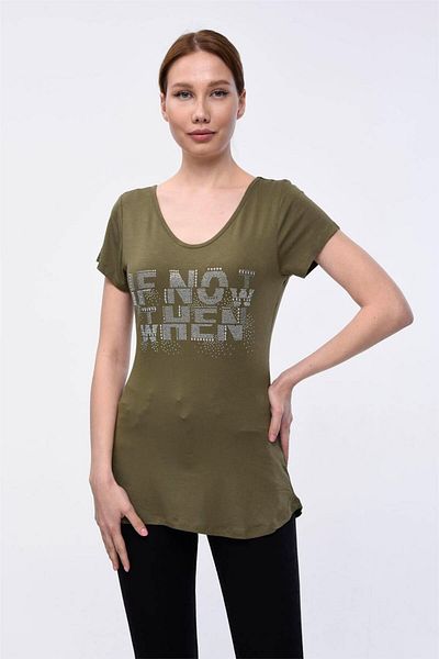 HomeStore T-Shirt*if Not If Now*ense Kreuzband – Khaki