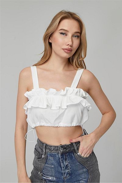 HomeStore Bustier mit elastischem Rüschenbesatz