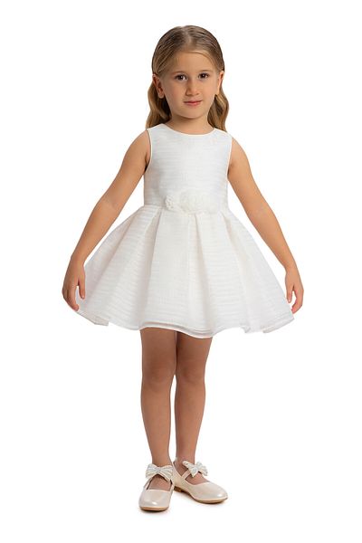Pamina Baby Girl Dress Ecru