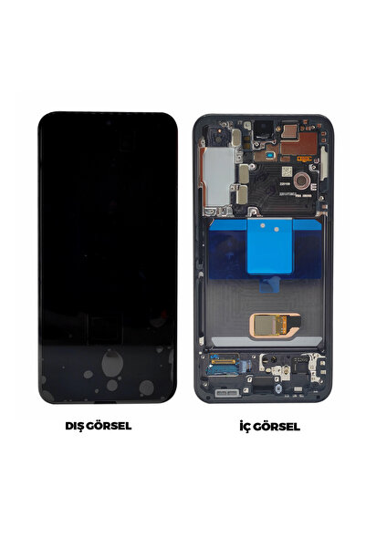 Samsung Teknonet Samsung Galaxy S22 Uyumlu Lcd+Dokunmatik+Çıtalı - Siyah