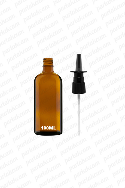100ml Black Nasal Spray Bottle 100cc Nasal Nasal Spray Amber Glass Bottle Good Quality Nasal Spray 1pc