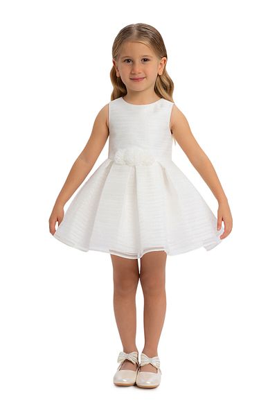 Pamina Baby Girl Dress Ecru