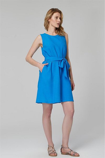 HomeStore Ärmelloses Kleid mit Gürtel