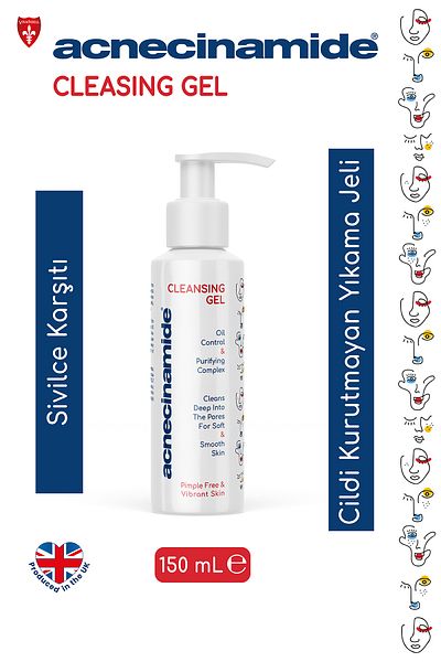 Acnecinamide Cleansing Gel Acne and Acne Skin Cleansing and Purifying Washing Gel