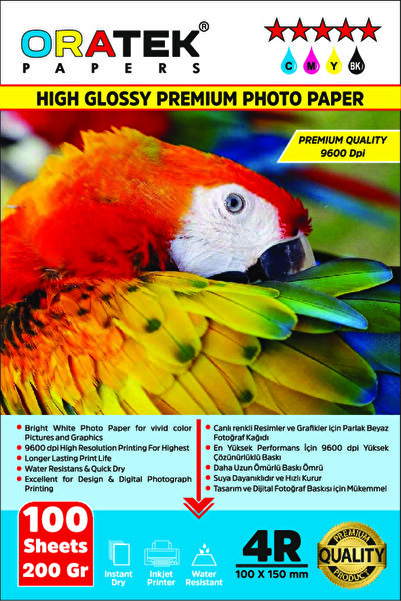 ORATEK Hârtie foto premium Canon Selphy KP-108 - lucioasă, compatibilă, 10x15cm, 200gr., 100 buc.