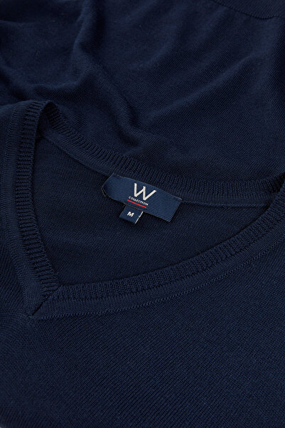 W Collection LACİVERT TRİKO KAZAK