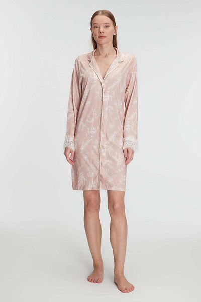 Aria's Closet Cotton Modal Long Sleeve Nightgown
