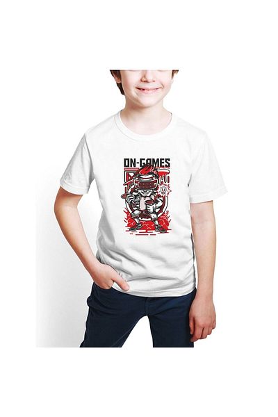 Hilosh Gamer Gamer Kid T-Shirt T-shirt K06