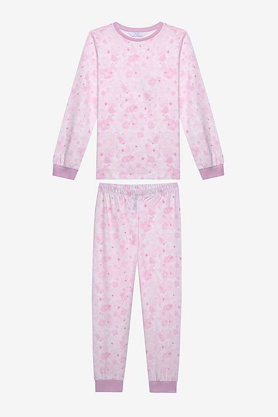 Penti Cotton Girl's Tie Dye 2-Piece Multicolor Pajamas Set