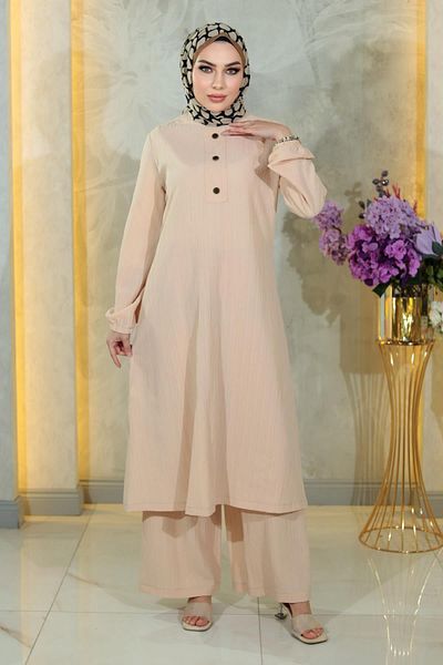 Herita Geknöpftes Hijab-Set
