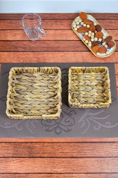 AVANTAGE HOME Aiden - 2-pack Wicker Water Hyacinth Napkin Holder