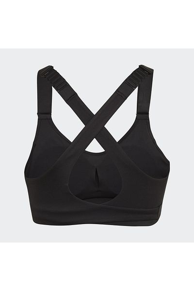 adidas Women Lightly Padded Sportswear Fit Sports Bra, Black