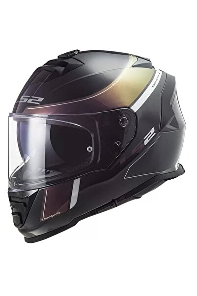 LS2 STORM VELVET MAT SİYAH-GÖKKUŞAĞI KASK