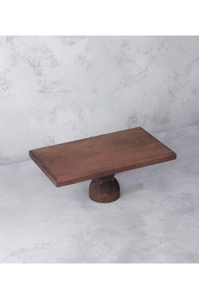 Sillage Home Rectangular Wooden Presentation Holder 30*20 Cm, Wooden Cake Cak...